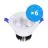 Lot 6x Bright Choice Downlight LED Rond Inclinable 15W 1200lm 60D - 930 Blanc Chaud | 135mm - Diamètre 110mm - UGR 