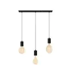 Calex XXL Lumen élevé Dorée Ensemble complet - Including 3 XXL Ampoules + Cordset Rectangulaire base